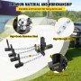VEVOR Weight Distribution Hitch, 1400 lb Tongue Capacity Load Leveling Hitch with Sway Control, 2-5/16" Ball & 8" Drop/Rise & 4 Chains & Universal Frame Bracket, No-Bounce No-Sway Trailer Towing