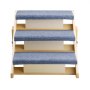 VEVOR Wood Pet Stairs, 3-Step Dog Stairs for Beds, Sofa & Cars, 68 kg Load Capacity, Floded Flat Design, Stable & Sturdy Cat & Dog Step Ladder for Small Medium Large Older Pet Puppy Essentials