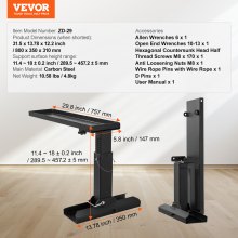 VEVOR Ladder Levler 29.8 L x 11.4-18 in H Support Surface Folding Stabilizer