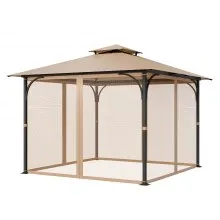 VEVOR Replacement Mesh Gazebo Netting Screen for 10x10x7 ft Patio, Net Only