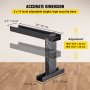 Ladder Aide Extension Ladder Leveler 20x4.7-Inch, Steel Leveling Tool for Stairs