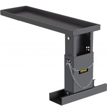 VEVOR 23,4 x 7,6-palcový predlžovač rebríka, predlžovací rebrík 12,25-19,7-palcový nastaviteľný rozsah výšky, nástroj na vyrovnávanie rebríka, predĺženie schodiskového rebríka s reťazovými kolíkmi z ocele na schody, v čiernej práškovej farbe