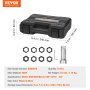 VEVOR 10PCS Conjunto de eixo de eixo Chaser de rosca Métrico M20 M22 M24 UNF 13/16" 3/4