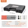 VEVOR 49-Piece Thread Chaser Set, UNC UNF and Metric Thread Restorer Tool, Rethreading Tool Kit with 22 Taps 24 Dies 3 Thread Files Storage Case, Heat Treated Steel, for Mechanics DIY Enthusiasts