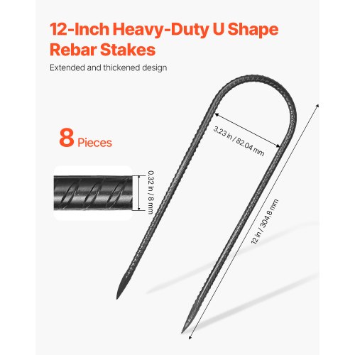 U-kujulised maa-ankrud 305 x 82 mm, 8 tk — pilt 2