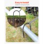 12-Inch 8 Pack Rebar Stakes Heavy Duty U Shape Galvanized Steel Ground Anchors
