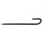 VEVOR Rebar Stakes, 12-Inch, Heavy-Duty 0.4 in Diameter J Hook, Galvanized Steel Ground Anchors with Chisel Point End & Rust-Resistant Coating, for Gardening Support, Fence, Camping Tents (16-Pack)