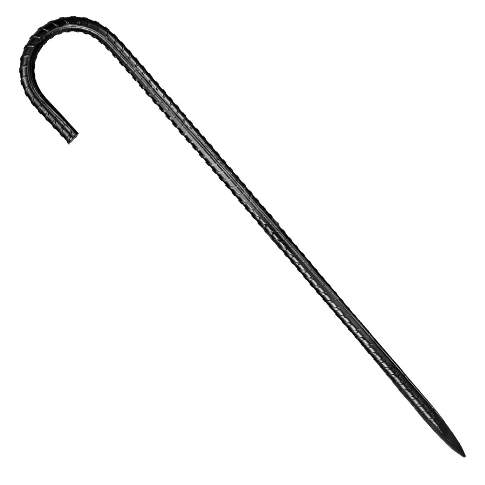 VEVOR 406,4 mm / 16-Inch 24 Pack Rebar Stakes Heavy Duty J Hook Galvanized Ground Anchors