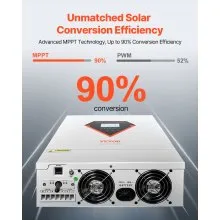 Hybrid Solar Inverter Charger 3000W 110/120V with Built-in 100A MPPT Controller