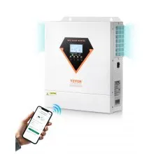 Hybrid Solar Inverter Charger 3000W 110/120V with Built-in 100A MPPT Controller