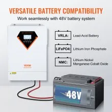 VEVOR Hybrid Solar Inverter Charger 5500W 230V with 100A MPPT Solar Controller