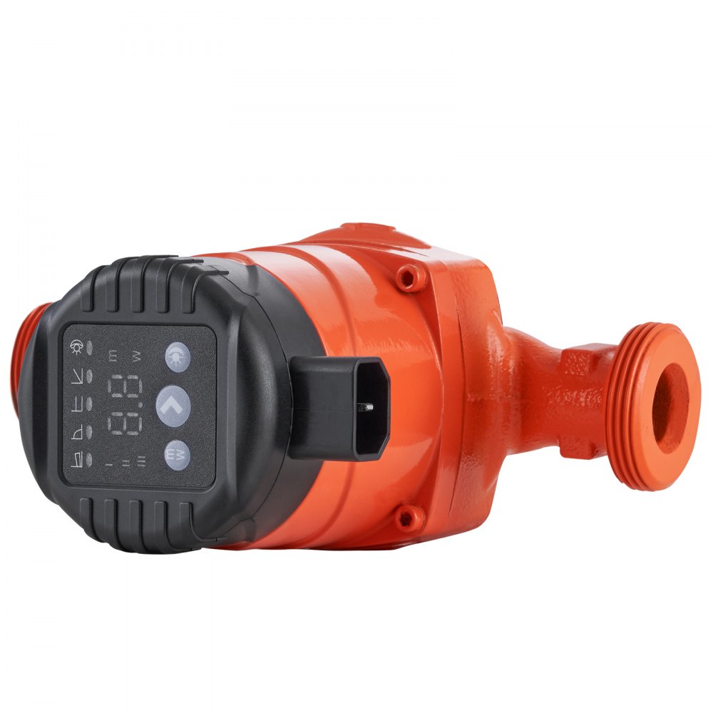 VEVOR LPS25-8BP-180 Hot Water Recirculating Pump, 220V, 60W 67 L/min High Efficiency Circulator Pump, EMC Automatic Water Circulation Pump 38 mm(1.5") Threaded NPT Circulator Pump for Water Heater System