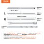 VEVOR 102 Pack Cable Railing Swage Threaded Stud Tension End Fitting Terminal for 3.2mm Deck Cable Railing, T316 Stainless Steel, Cable Railing Tensioner 3.2mm for Wood/Metal Post, Silver