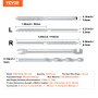 VEVOR 122 Pack Cable Railing Swage Threaded Stud Tension End Fitting Terminal for 1/8" Deck Cable Railing, T316 Stainless Steel, Cable Railing Tensioner 1/8" for Wood/Metal Post, Silver