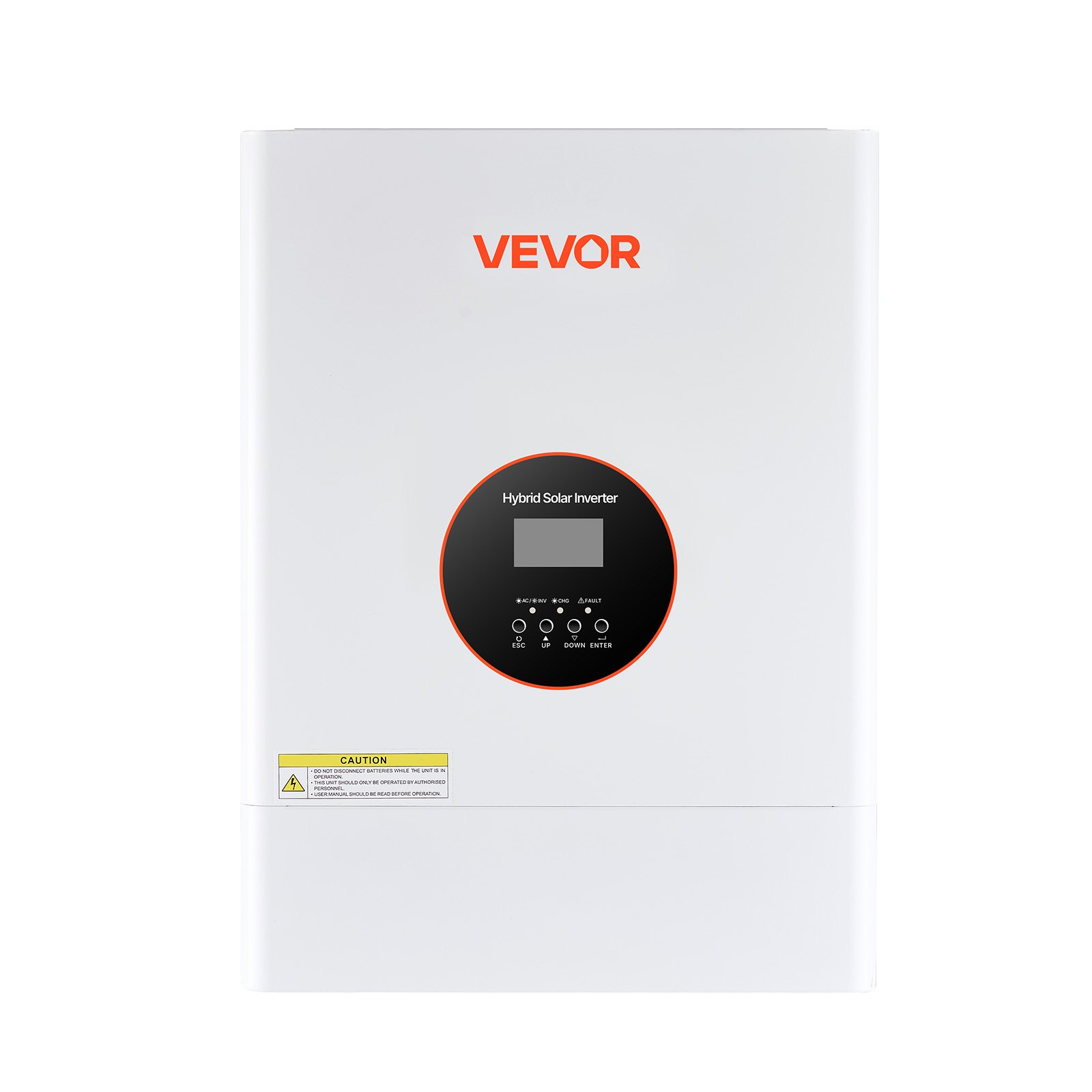 VEVOR 6000W 48V Hybrid Solar Inverter, 120V/240V Split Phase, Built-in 120A MPPT Solar Controller, Low Frequency Pure Sine Wave Power Inverter Charger, for Lead Acid Lithium Battery Off-Grid Systems