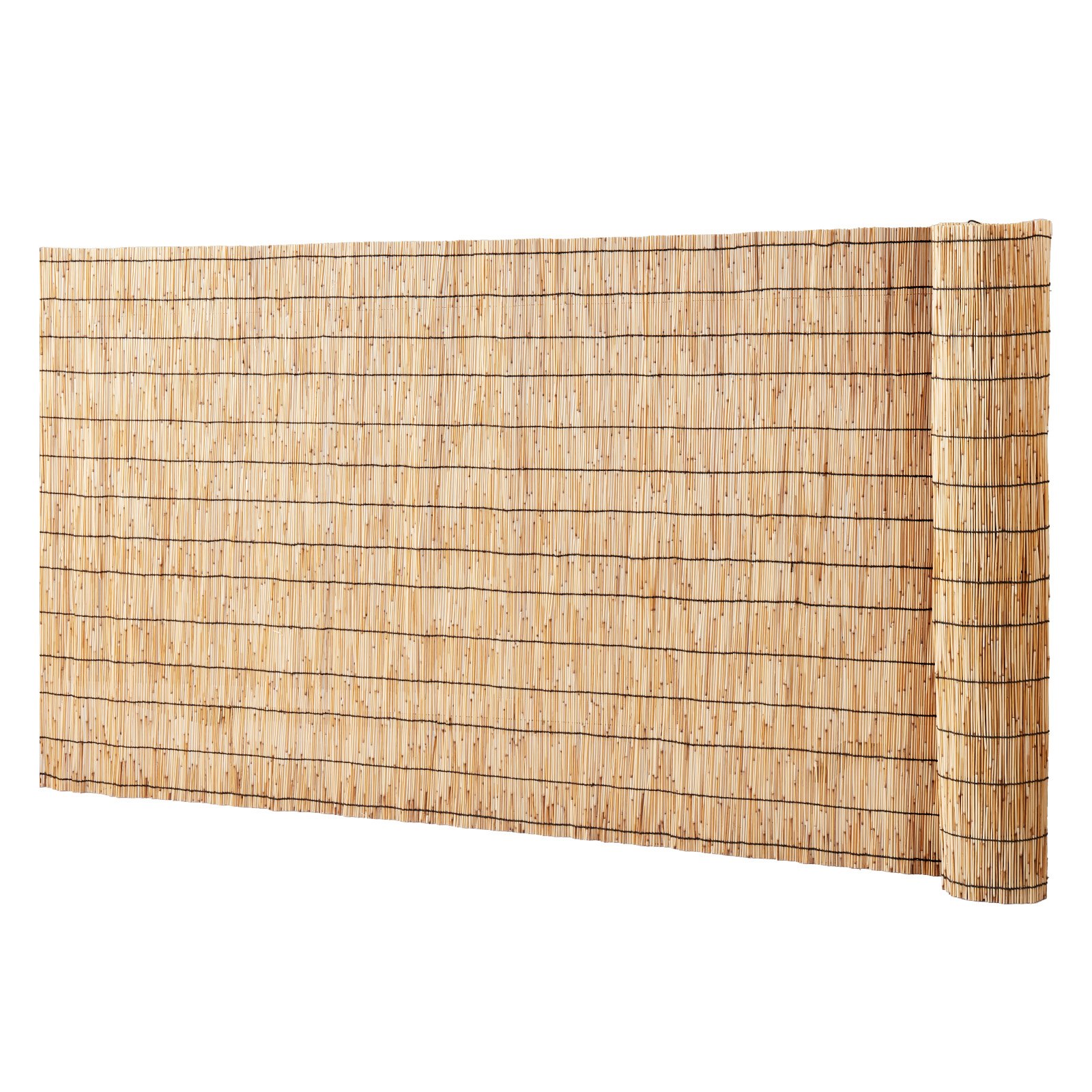 VEVOR Natural Reed Fencing, 3.3 ft x 13.3 ft, Reed Screen Curtain Balcony Reed Fence Roll for Outdoor Backyard Patio, Decorative Fence for Backyard Garden Fencing Divider, Privacy Screen Panel Curtain