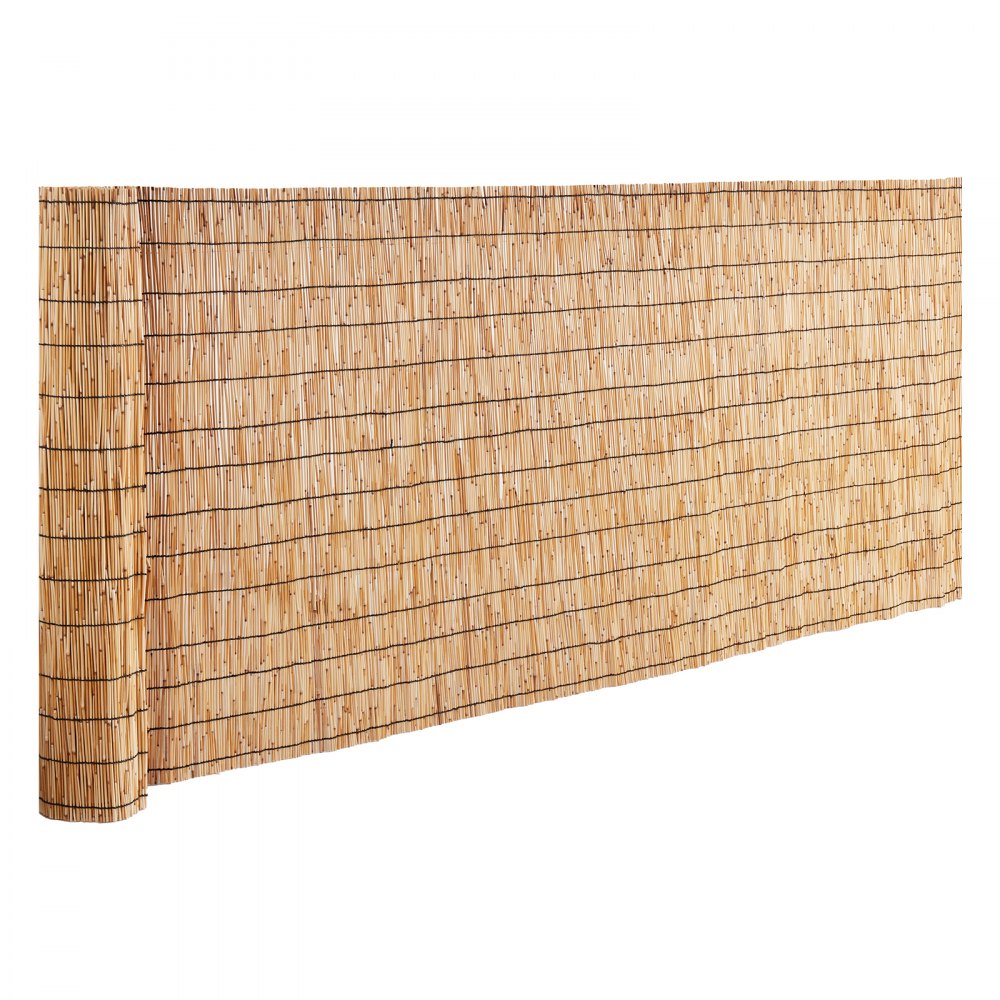 VEVOR Natural Reed Fencing, 3.3 ft x 9.8 ft, Reed Screen Curtain Balcony Reed Fence Roll for Outdoor Backyard Patio, Decorative Fence for Backyard Garden Fencing Divider, Privacy Screen Panel Curtain