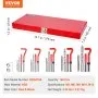 VEVOR Helicoil Thread Repair Kit, 166-Piece Metric HSS Drill Helicoil Repair Kit, M5 M6 M8 M10 M12 Heli Coil Rethreading Tool Kit with HSS Drill Bits Thread Inserts Taps Breakoff Installation Tools