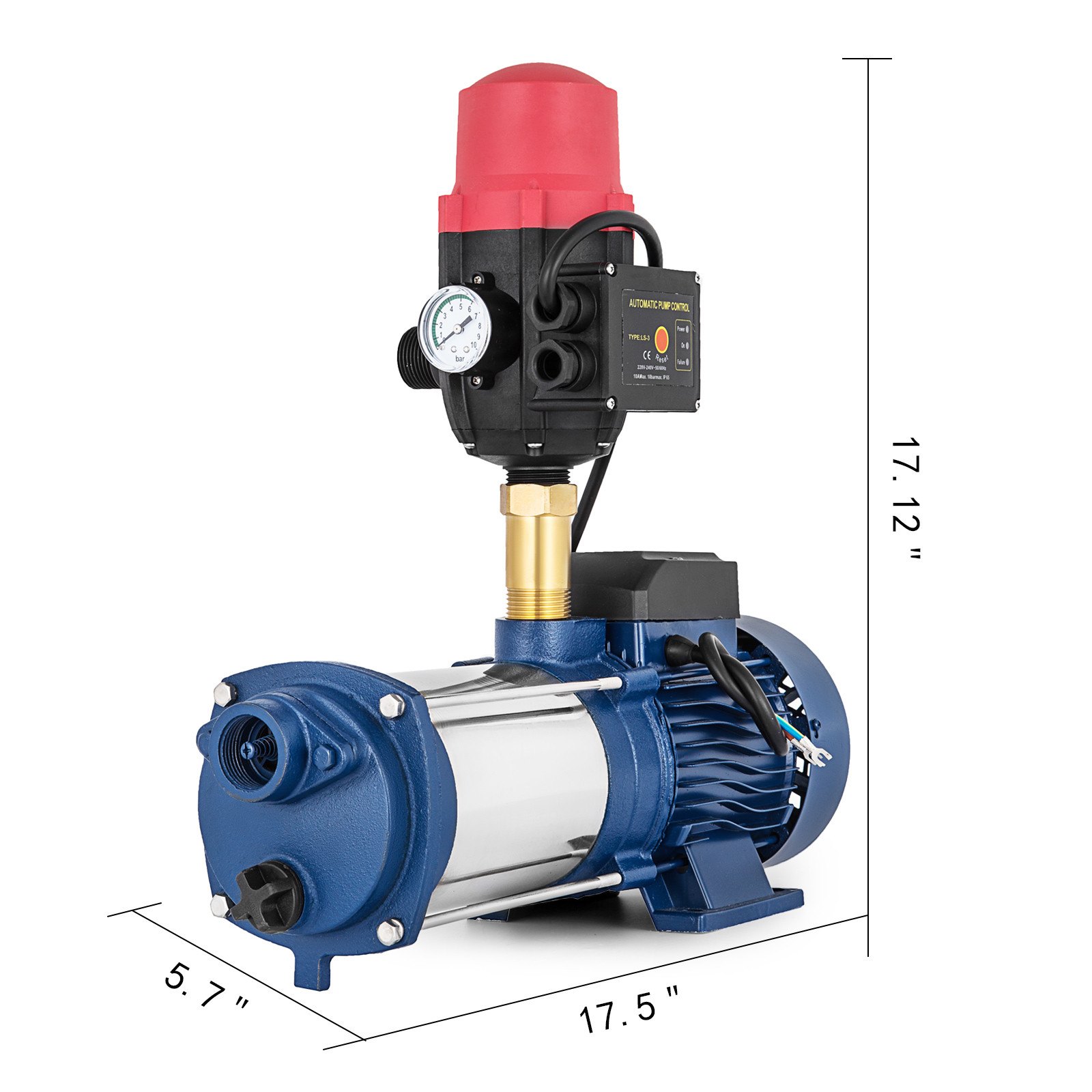 Presser Switch Garden Water Pump Multi Stage Irrigation 98M Irrigation MC-1800