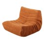 VEVOR Bean Bag Chair, L-Shaped Bean Bag Chair with Soft Armrests and Storage Pocket, 25D Memory Foam Filled with Soft Teddy Velvet Cover, Bean Bag for Bedroom or Playroom, Brown