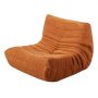 VEVOR Bean Bag Chair, L-Shaped Bean Bag Chair with Soft Armrests and Storage Pocket, 25D Memory Foam Filled with Soft Teddy Velvet Cover, Bean Bag for Bedroom or Playroom, Brown