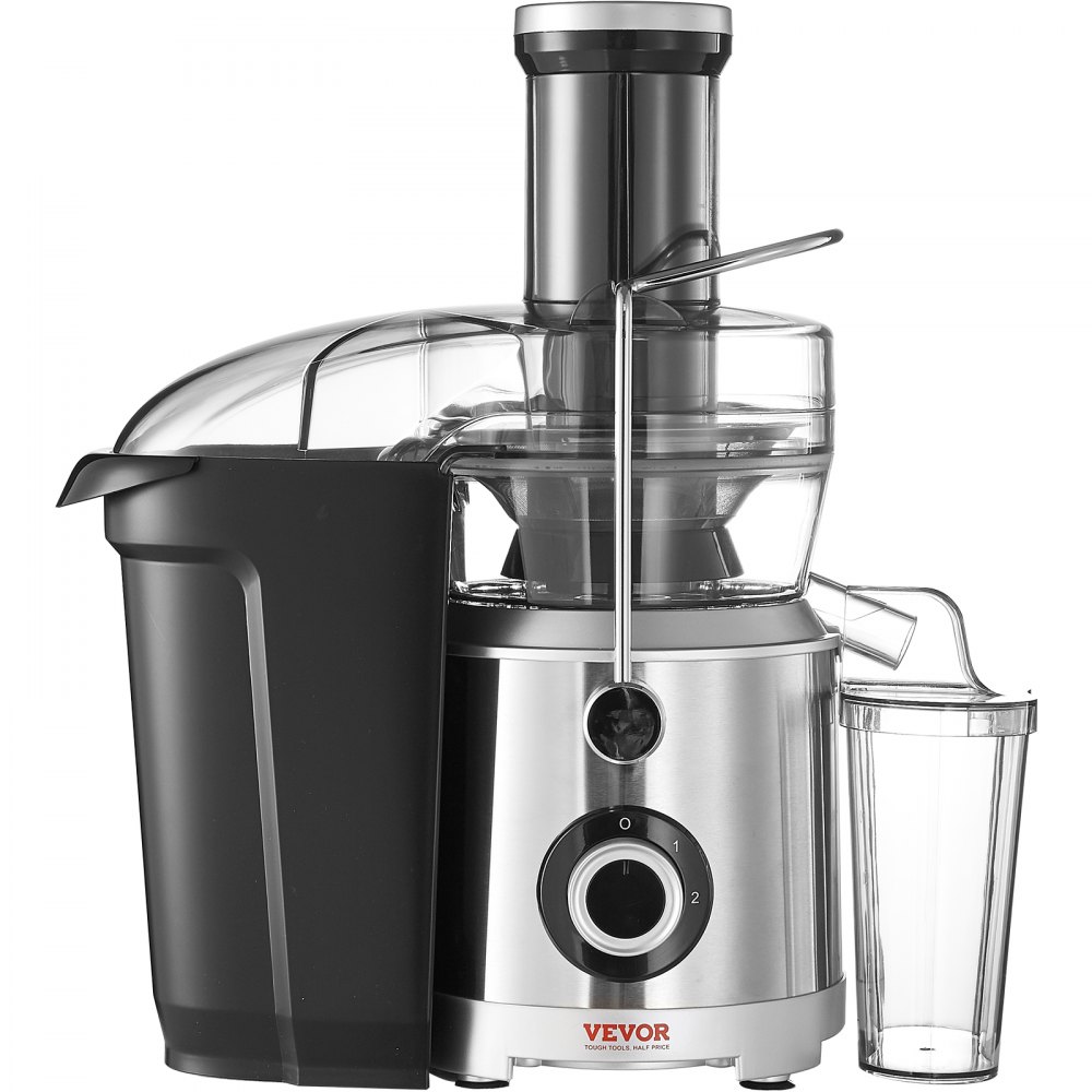VEVOR Juicer Machine, 1000W Motor Centrifugal Juice Extractor, Easy Clean Centrifugal Juicers, Big Mouth Large 3" Feed Chute for Fruits and Vegetables, 2 Speeds Juice Maker, Stainless Steel, BPA Free