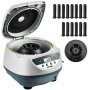 VEVOR Centrifuge, 500-5000RPM Variable Speed Lab Centrifuge Machine, Max. 3074xg RCF Digital Bench-top Centrifuge, w/ 6 x 15mL & 8 x 15mL Rotor, LCD Display, RPM RCF Time Control, for Liquid Samples