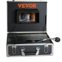 VEVOR Sewer Camera Pipe Inspection Camera 17.9 cm Screen 1000TVL Camera 30.5m Pipeline Inspection Camera with DVR Function, Waterproof IP68 Camera w/12 Adjustable LEDs, w/a 16 GB SD Card for Sewer Line, Home, Duct Drainpipe Plumbing
