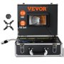 VEVOR Sewer Camera, 40 m 7" Screen Pipeline Inspection Camera with DVR Function, Waterproof IP68 Camera, 12pcs Adjustable LED, with a 16 GB SD Card for Sewer Line, Duct Drain Pipe Plumbing