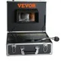 Cameră de canalizare VEVOR, 50 m/165 ft, cameră de inspecție a conductelor cu ecran de 7" și funcție DVR, cameră impermeabilă IP68, 12 LED-uri reglabile, cu card SD de 16 GB pentru conductă de canalizare, conducte de scurgere