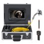 Cámara de alcantarillado VEVOR con localizador de 512 Hz, 50 m (165 pies), cámara de inspección de drenaje de 9 pulgadas con autonivelación, zoom de 36X, cámara de plomería con luces de 12 LED, tarjeta de 32 GB, cámara impermeable IP68 para tuberías de conductos.