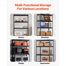 VEVOR Storage Shelves 5 Tier Adjustable Heavy Duty Garage Shelving Unit 907 kg