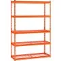VEVOR Storage Shelves, 2500 lbs, 5 Tier Heavy Duty Garage Shelving, 18" D x 48" W x 72" H Adjustable Metal Shelves for Industrial Shelving Unit Utility Shelf, for Kitchen, Warehouse, Basement, Orange