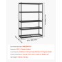 VEVOR Storage Shelves 5 Tier Adjustable Heavy Duty Garage Shelving Unit 1134 kg