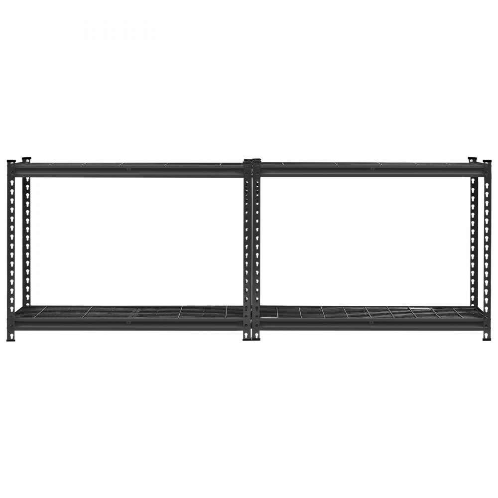VEVOR Storage Shelves, 1089 kg, 4 Tier Heavy Duty Garage Shelving, 508 x 1016 x 1524 mm Adjustable Metal Shelves for Industrial Shelving Unit Utility Shelf, for Kitchen, Warehouse, Basement, Black