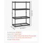 VEVOR Storage Shelves 4 Tier Adjustable Heavy Duty Garage Shelving Unit 1089 kg