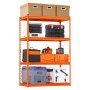 Storage Shelves 4 Tier Adjustable Heavy Duty Garage Shelving Units 2400 lbs