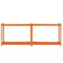 VEVOR Storage Shelves, 2400 lbs, 4 Tier Heavy Duty Garage Shelving, 20" D x 40" W x 60" H Adjustable Metal Shelves for Industrial Shelving Unit Utility Shelf, for Kitchen, Warehouse, Basement, Orange