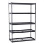 VEVOR Storage Shelves, 3000 lbs, 5 Tier Heavy Duty Garage Shelving, 20" D x 48" W x 72" H Adjustable Metal Shelves for Industrial Shelving Unit Utility Shelf, for Kitchen, Warehouse, Basement, Black