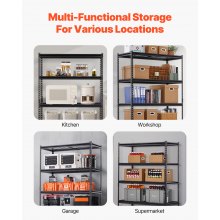 VEVOR Storage Shelves 5 Tier Adjustable Heavy Duty Garage Shelving Unit 3000 lbs