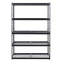 VEVOR Storage Shelves, 3000 lbs, 5 Tier Heavy Duty Garage Shelving, 24" D x 48" W x 72" H Adjustable Metal Shelves for Industrial Shelving Unit Utility Shelf, for Kitchen, Warehouse, Basement, Black