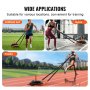 Weight Power Pull Sled Fitness Strength Speed Training Sled Steel Orange