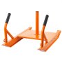 VEVOR Weight Training Pull Sled, Fitness Strength Speed Training Sled with Handle, Steel Power Sled Workout Equipment for Athletic Exercise & Speed Improvement, Suitable for 1"&2" Weight Plate, Orange
