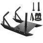 VEVOR Weight Training Pull Sled, Fitness Strength Speed Training Sled with Handle, Steel Power Sled Workout Equipment for Athletic Exercise & Speed Improvement, Suitable for 1"&2" Weight Plate, Black