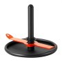 VEVOR Weight Sled, Steel Power Sled, Fitness Strength Training Sleds for Athletic Exercise Speed Improvement, Workout Fitness Equipment with Harness, Compatible with 51 mm Weight Plate, Orange & Black