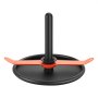VEVOR Weight Sled, Steel Power Sled, Fitness Strength Training Sleds for Athletic Exercise Speed Improvement, Workout Fitness Equipment with Harness, Compatible with 51 mm Weight Plate, Orange & Black