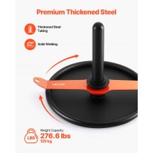 Weight Power Pull Push Sled Workout Fitness Strength Training Sled Orange Black