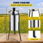Brand New Large Two 2  Frame Stainless Steel  Electric Honey Extractor