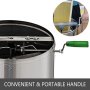 VEVOR 2 Frame Manual Honey Extractor Stainless Steel Bee Extractor Stainless Steel Honeycomb Spinner Crank Beekeeping Equipment Suitable for Hobbyist Bee Keeper.