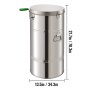 VEVOR Honey Extractor Bee Honey Extractor Manual Honeycomb Spinner 2 Two Frame Stainless Steel Beekeeping Accessory (2 Frame Honey Extractor)